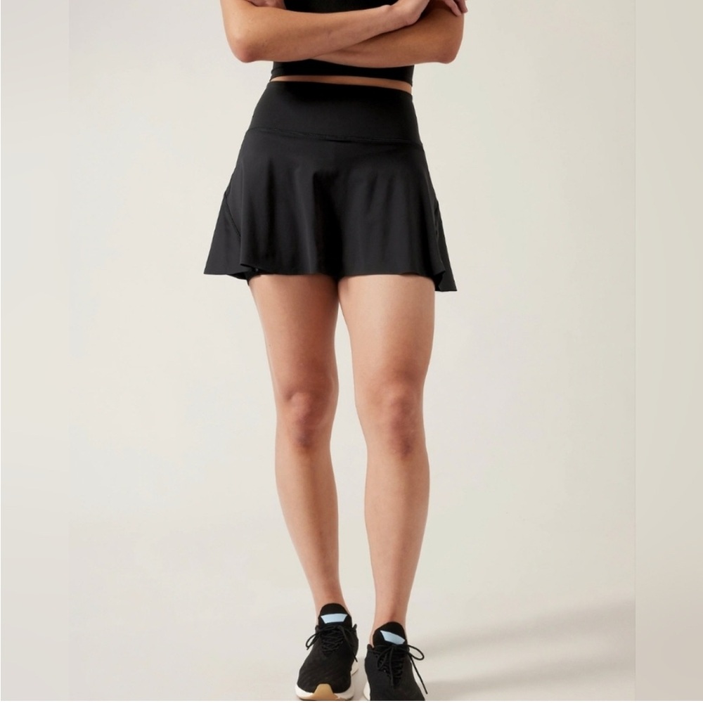 Athleta Ace Tennis Skort 13.5" Size Extra Small Black